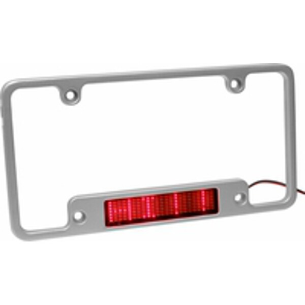 Aluminum LED Moving Message License Plate FrameRed