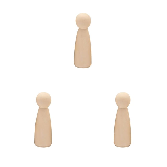 Bearachild Peg Doll Escritorio Adorno Estatua pequeña Exquisito Tamaño compacto Diseño lindo DIY Prop Colgante Multipropósito Artesanía de Type1 NO1