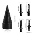 thumbnail image 2 of SGCYLOWQ 5PCS Removable Firewood Log Splitter Drill Bit Wood Screw Driver High Speed Screw Driver, Home Office, 2 of 3