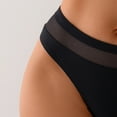 thumbnail image 6 of GEWSEY Women Bikini Bottoms Mid Waist Bathing Suit Swimsuit Ruched Swim Bottom (Black, XL), 6 of 7