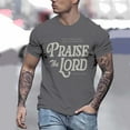 thumbnail image 2 of Christian Jesus Shirts for Men Faith Religious Praise T Shirt The Lord Bible Verse Graphic Tees Grey M, 2 of 6