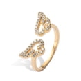 thumbnail image 1 of Guardurnaity Anillo Ajustable Abierto 18K Anillos Chapados En Oro Joyería De Boda Regalos Tipo 1 Tipo 1 20Conjunto, 1 of 6