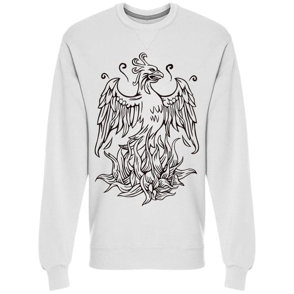 Phoenix Bird Art Sweatshirt Men -Image by Shutterstock, Male Large