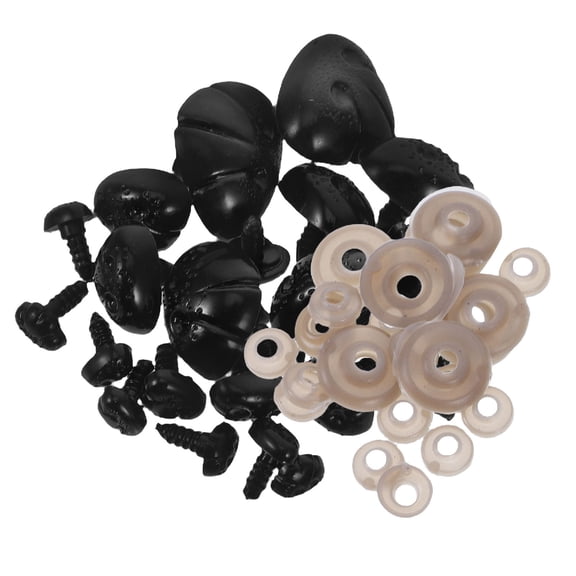 Soimiss Bear Nose Crochet Nose Black Plastic 30 Pcs For Kindergartens