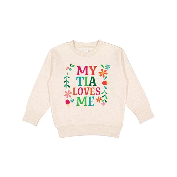 Inktastic My Tia Loves Me Niece Toddler Sweatshirt