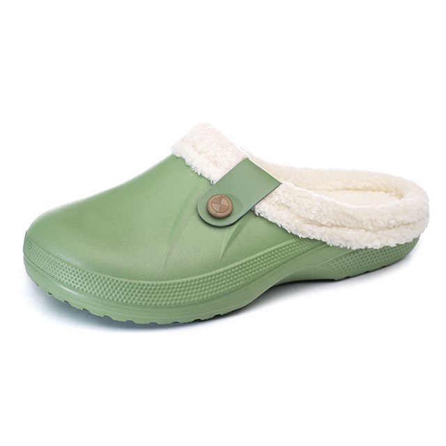 Mulas Felpa Zuecos Jardín Mujer Hombre Impermeable Antideslizante para Exteriores