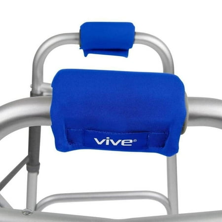 Vive Walker Handle Cushions – Soft Padded Hand Grips for Walkers, Rollators, Wheelchairs & Crutches – Comfortable Handle Covers for Seniors & Mobility Aid Support, Blue