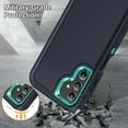thumbnail image 3 of for Samsung Galaxy A14 5G Phone Case, Hybrid Hard PC Back + Silicone EVA Shockproof Protective Dustproof Non-Slip Heavy Duty Rugged Phone Case Cover for Samsung Galaxy A14 5G, Blue+Mint, 3 of 8