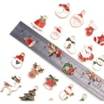 thumbnail image 5 of Christmas Charms Collection, 30 Pieces Gold Plated Enamel Christmas Tree Santa Claus Snowflake Socks Charm Metal Pendant for DIY Jewelry Making Necklace Bracelet Earring, 5 of 7