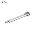 thumbnail image 3 of Uxcell Split Cotter Pin, 5x25mm 316 Stainless Steel Clip Fastener Fitting, Silver 4Pack, 3 of 5