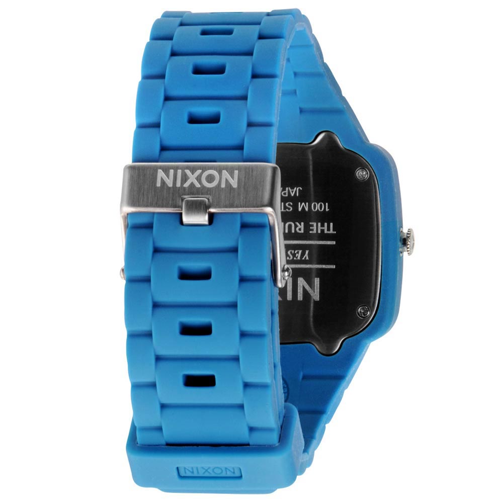 Nixon Men's A139649 The Rubber Player Blue Dial Blue Rubber Strap