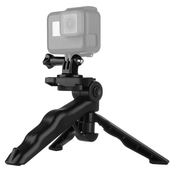 QKOO Grip Folding Tripod Mount with Adapter & Screws for GoPro, Insta360, DJI and Other Action