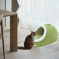 thumbnail image 6 of Cute Enclosed Cat Sleeping Bed, Soft Plaid Pet Sleep Nest with Removable Cover, Washable Warm Pet Bed for Small Medium Large Cats Dogs, Portable Pet Sleep Supplies, 6 of 6