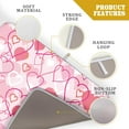 thumbnail image 4 of Valentines Day Dish Drying Mat for Kitchen Pink Hearts Absorbent Reversible Microfiber Kitchen Countertop Protector Dishes Pad Large 18x24 inch, 4 of 7