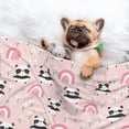 thumbnail image 3 of Naloa Cute Cartoon Panda Dog Blanket, 3 Sizes Cat Blanket for Indoor Cats Large Medium Small Dog Gifts-Large, 3 of 8