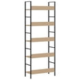 thumbnail image 5 of vidaXL Adult 5-Layer Tall Bookcase and Book Shelf Oak 60x27.6x158.5 cm Engineered Wood, 5 of 5