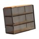 thumbnail image 5 of Organizador de escritorio, caja para guardar tazas, estante rústico apilable para suministros de encimera 35cmx26cmx45cm, 5 of 9