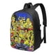 thumbnail image 1 of Mochila de viaje para portátil de Los Simpsons Light Flight, antirrobo con puerto de carga USB, mochila universitaria, gran capacidad para el trabajo, color negro, 17 pulgadas, 1 of 8