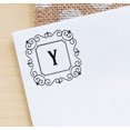 thumbnail image 3 of Printtoo Alphabet Y Monogram Initial Square Swirl Border Self Inking Rubber Stamp Office Stationary, 3 of 7