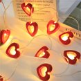 thumbnail image 4 of InsCrazy Valentines LED Light Gifts for Women, LED Valentine's Day Decorative Lantern Proposal Wedding Decoration Festival Light String Hollow Red Wooden Light, 4 of 8