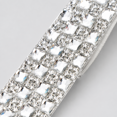 thumbnail image 2 of 3 Yards Rhinestone Ribbon Roll White Glass Rhinestone Strip Sticker, 2 of 5