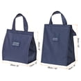 thumbnail image 2 of Insulated Lunch Bags, 2Pack 10"x6"x13" 8"x5"x9" Portable Container Bag Dark Blue, 2 of 6