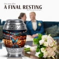thumbnail image 4 of JAGASY Butterfly Memorial Urn for Human Ashes Adult Men and Women – 3 Inch Tiny Keepsake Blue Urns for Ashes for Mom – Blue Butterfly Urns for Sister & Brother 10 Inch (1 Large, 4 Mini), 4 of 7