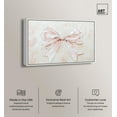 thumbnail image 2 of Relief Ribbons Canvas Fashion Wall Art by Art Remedy, White Frame, 36 x 24, 2 of 7