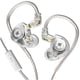 thumbnail image 5 of Cateissary Auriculares con cable KZ para correr, trotar, cancelación de ruido de 3,5mm, auriculares desmontables, auriculares HiFi para Micrófono transparente 2Conjunto, 5 of 6