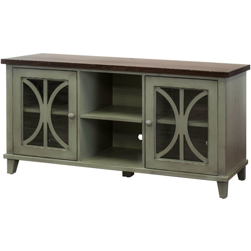 Martin Furniture Bailey 60" TV Stand in Weathered Green - Walmart.com ...