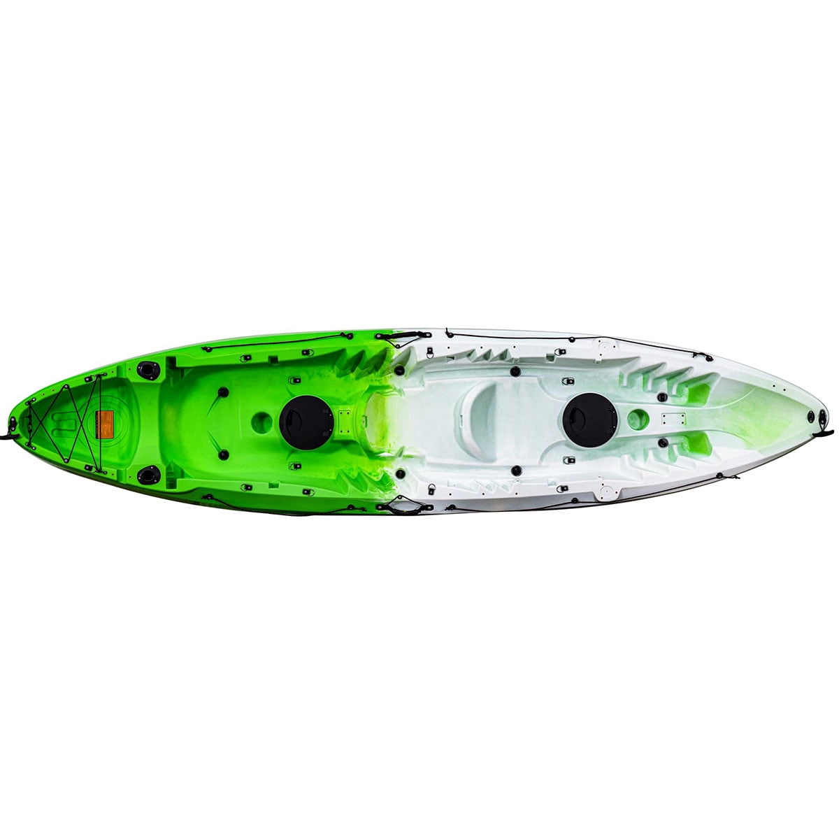 Danolapsi Fishing Kayaks, 12.4FT, 2-3 Person Sit on Top Kayak for Adults with Paddle & Comfortable Seat, Capacity of 600LBS, Hard Shell Recreational Ocean Kayak Boat