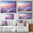 thumbnail image 4 of Designart "Pink Purple Sky Photo Pastel Dream " Landscapes Floater Framed Wall Art Living Room, 4 of 7