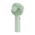 thumbnail image 2 of Ventilador de mano pequeño, Mini ventilador de refrigeración, ventilador portátil recargable por USB, pequeño ventilador Personal para pesca, viajes, verde, 2 of 8