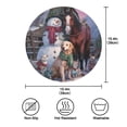 thumbnail image 5 of WOBOGO Farm Snowman Round Placemats Set of 4 Heat Resistant Washable Kitchen Table Decorations 15.4in, 5 of 7