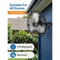 thumbnail image 5 of 20 Inch Wall Mount Fan, 3-Speed, 360° Tilting Head, Maximum Airflow 4700 CFM, Suitable for Industrial, Commercial, and Residential Use, Black, FOHERE, 5 of 9