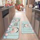 thumbnail image 5 of Fiudx Juego de Tapetes de Pascua, Felpudo Absorbente y Antideslizante, Alfombra de Cocina de Secado Rápido, Decoración Multiusos para El Hogar, para Usar En La Entrada de La Cocina o El Porche, Elega, 5 of 6