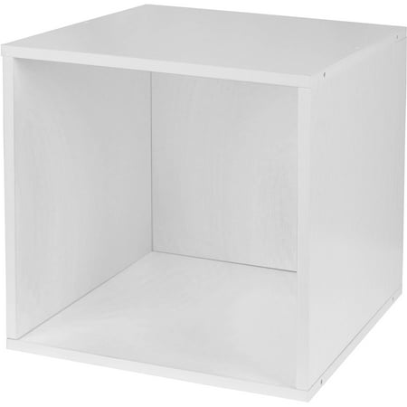 Wood Cube - Niche Cubo Stackable Storage Cube - White Wood Grain