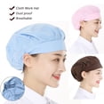 thumbnail image 6 of Work Headband Canteen Catering Bundled Hair Work Wear Cotton Cooking Hygienic Cap Chef Cap Wrap Hair Hat Cook Hat Dust proof Work Cap BLACK, 6 of 8