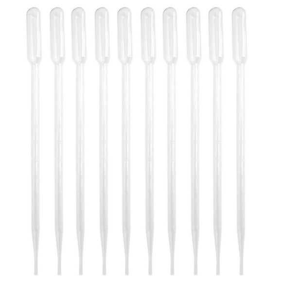 50pcs 10ml Pipetas Graduadas de Transferencia Graduada Pipeta de Plástico de 1ml