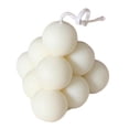 thumbnail image 1 of Vela aromática de cera de soja con forma de triángulo geométrico, relajante y decorativa. blanco, 1 of 9