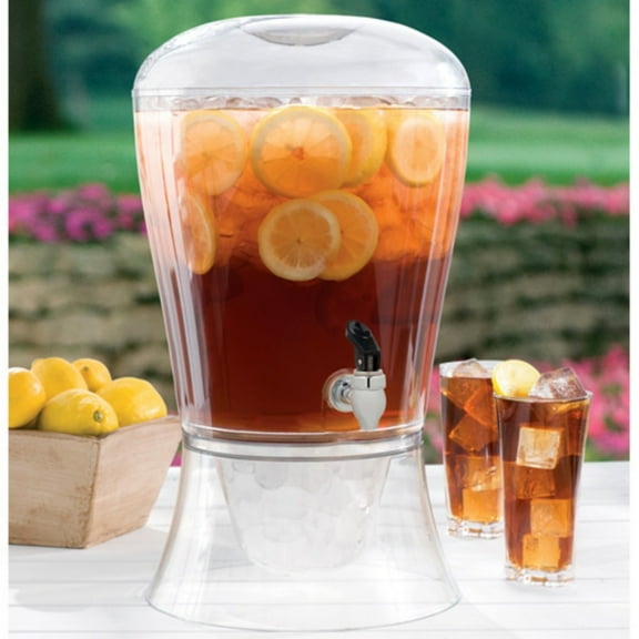 Creatively Designed Products 3 Gallon Clear  Acrylic Beverage Dispenser with Ice Core and Infuser