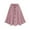 Pink, variant on Besolor Summer Midi Skirt for Women Striped Elastic Waist Drawstring Button Front A-Line Flowy Beach Vacation Skirts