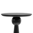 thumbnail image 4 of Kate and Laurel Jakob Modern Wooden Round Side Table, 12 x 24, Black, Circle Pedestal Table for Use as Bedroom Nightstand, Indoor Plant Stand, or Decorative Living Room Table, 4 of 8