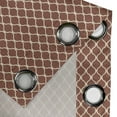 thumbnail image 5 of Ambesonne Retro Grommet Curtain, Chevron Scrolls, 50" x 63", Dark Orange Sand Brown, 5 of 6