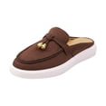 thumbnail image 2 of Women's 2026 Summer Loafers Ethnic Rhinestone Accent Closed Toe Mules Soft Sole Lightweight Cushioned Orthopedic Arch Support Wide Toe Box Comfort Walking Daily Footwear Coffee 39, 2 of 8
