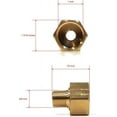 Brass Pressure Washer Garden Hose Adapter (w/Spring & Filter) & Quick