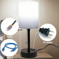thumbnail image 4 of Table Lamp for Bedroom, Bedside Lamps for Nightstand, Desk Reading Lamp for Kids Room Living Room Office Dorm, 4 of 8