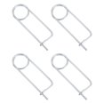 thumbnail image 1 of Uxcell 4pcs Steel Cotter Pins, 0.18x6.5 Inch (4.5x165mm) Brooch Shape Cotter Safety Spring Pin, Quick Locking Brooch Fastener for Garden, Farm, Lawn, Rectangle, 1 of 5