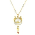 thumbnail image 4 of Collier Dragon Nouvel An 2024 Incrusté Dragon Doré Pendentif Chinois P8F8, 4 of 8