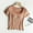 Orange, variant on QUNYINEY Crew Neck Womens T Shirts Casual Striped Short Sleeve Tops Summer Cotton Slim Crop Womens Tops